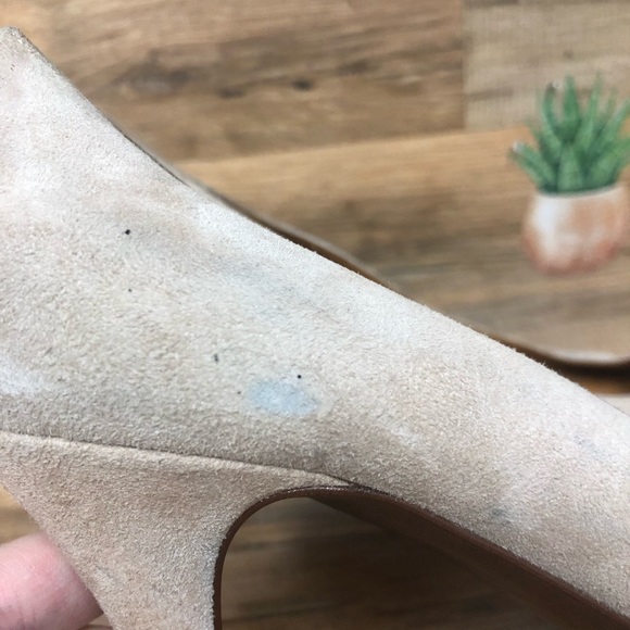 J. Crew beige studded suede pointy toe heels size 9.5 - Picture 5 of 11